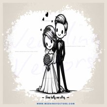 a couple standing inside a heart shape