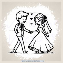 newlyweds shake hands at their wedding