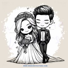 groom and bride smiling together