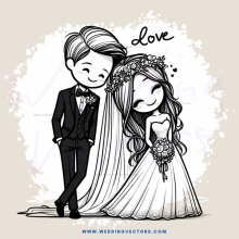 a bride and groom's wedding day