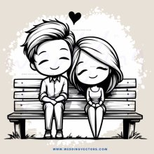 a couple sitting on a bench