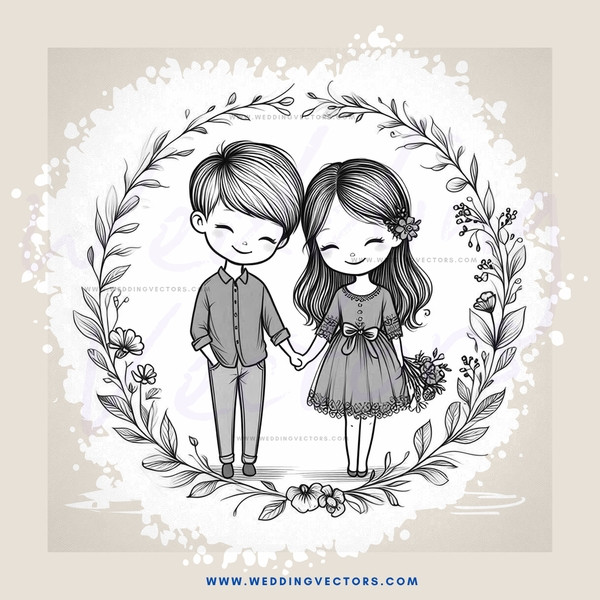 an easter card with two kids holding hands