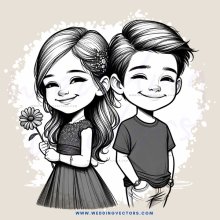 the couple smile for their picture to be taken