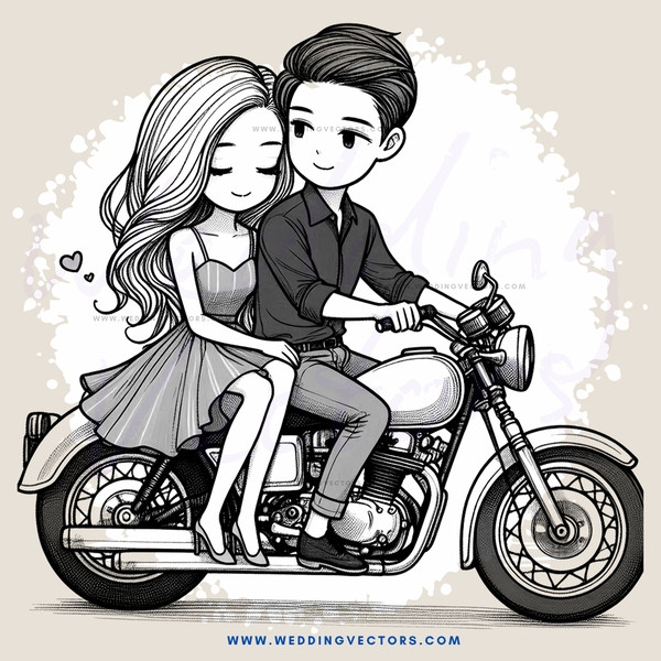 a couple riding on a motorcycle