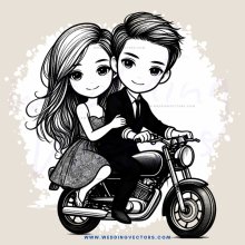 the boy and girl on motorcycle
