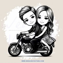 couple on motorcycle ride