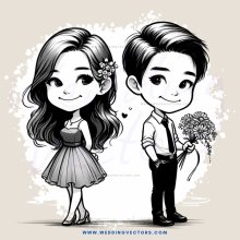 a boy and girl standing next to each other