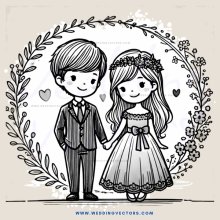 a boy and girl standing together