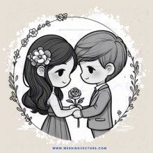an engaged couple in a portrait
