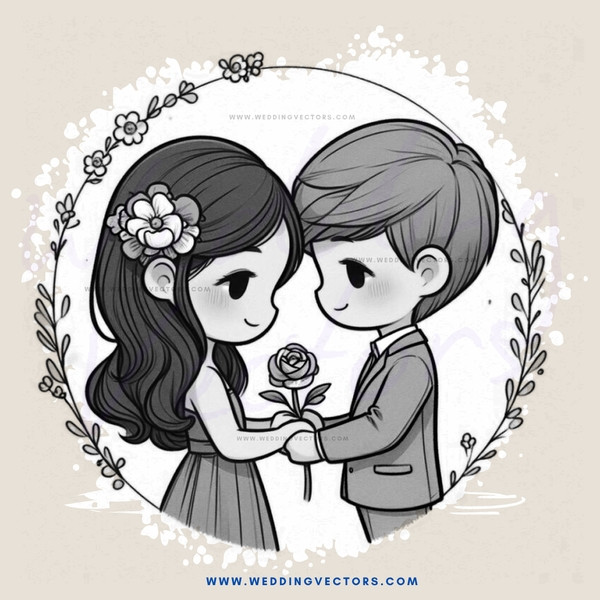 an engaged couple in a portrait
