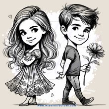 girl and boy cartoon