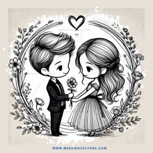 a boy and girl holding hands