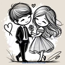 boy and girl love