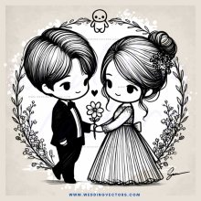 the groom and bride