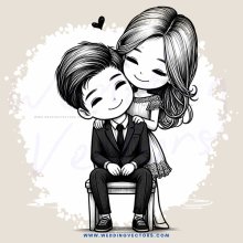 a boy and girl sitting on chairs in a cartoon
