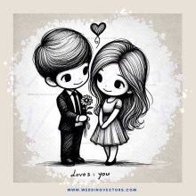 lovesong drawing in black and white