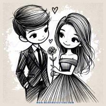 a couple's romantic moment
