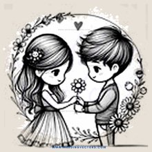 a young couple holding hands and smiling at each other