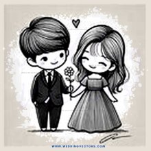 a boy and girl holding hands and smiling