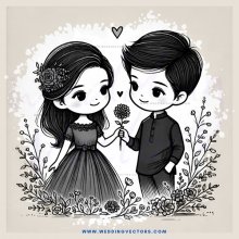 a young couple standing together