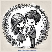 a couple in an engagement ring