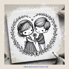 lovers on napkin