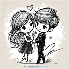 boy and girl standing outdoors