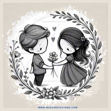 the flower boy and girl