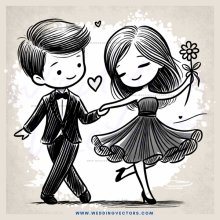 boy and girl dance together