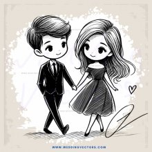 boy and girl holding hands