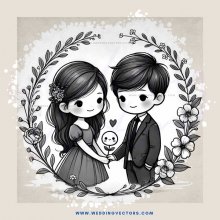 a boy and girl hugging together in a picture