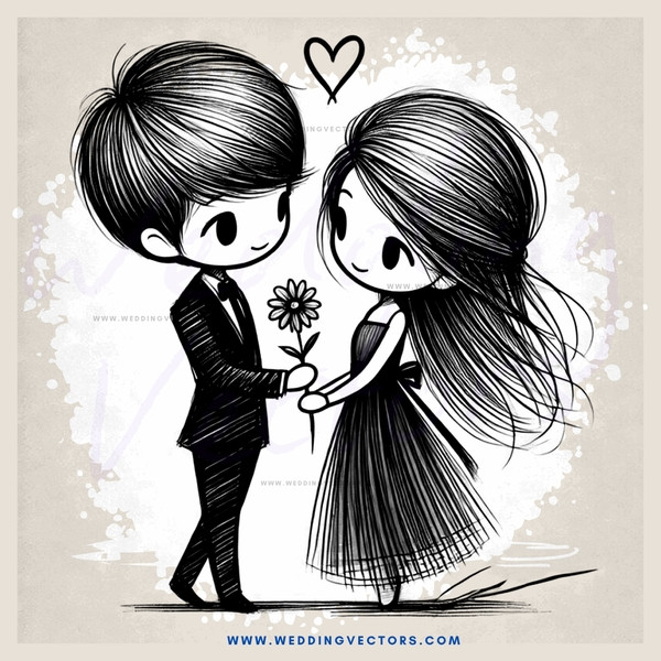 two people holding flowers and smiling