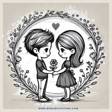 kissing boy and girl