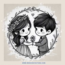 kissing boy and girl cartoon drawing
