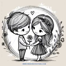 two children holding a flower