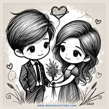 boy and girl posing for a picture