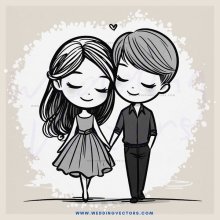 boy and girl holding hands together