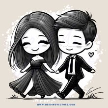 a couple walking hand in hand
