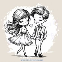 a man and woman holding hands