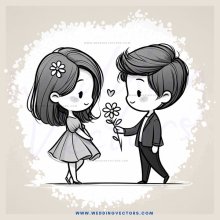love story between two cartoon characters