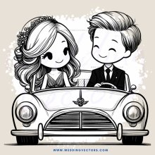 a car with couple in the seat