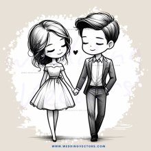 a man and woman holding hands