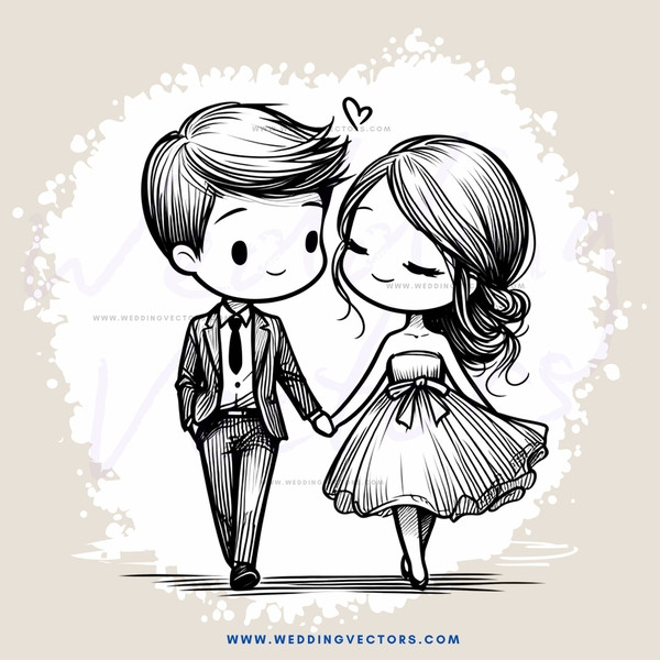 two people standing and holding hands