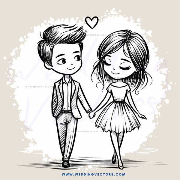 boy and girl holding hands in love