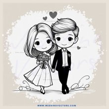 a couple's wedding day picture