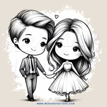 boy and girl cartoon drawing