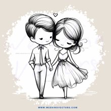 a couple walking together in silhouette