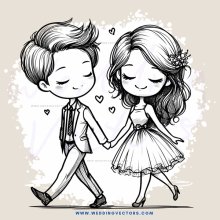 a young couple dancing together