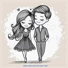 boy and girl walking hand in hand