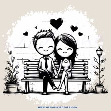 love story on a bench